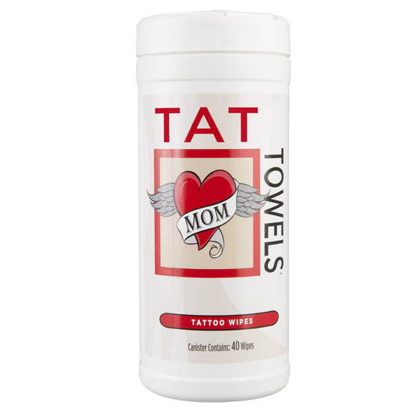 Tat Towels™ Moisturizing Tattoo Wipes: One Canisters (40ct)