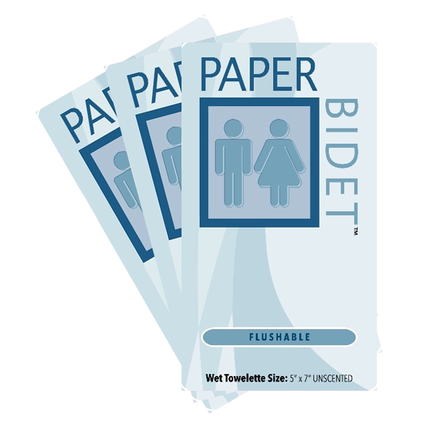 Paper Bidet Flushable Wipes™: Individual Packs (60ct)