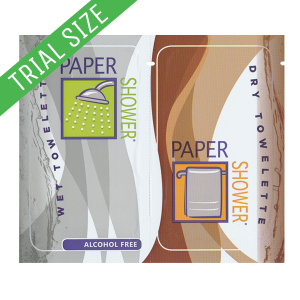 Paper Shower® Alcohol Free: Wet & Dry Wipe - Trial Size (1ct)
