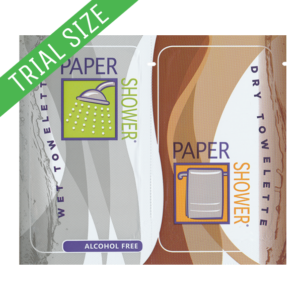 Paper Shower® Alcohol Free: Wet & Dry Wipe – Trial Size (1ct)