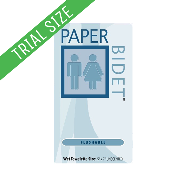 Paper Bidet Flushable Wipes™: Trial Size (1ct)