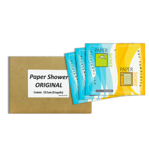 Paper Shower® Original: Wet & Dry Wipe - Case (120ct)