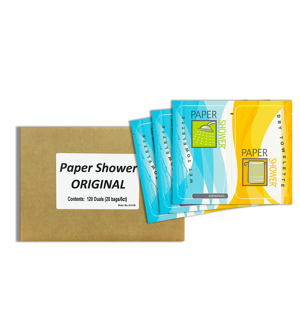 Paper Shower® Original: Wet & Dry Wipe – Case (120ct)