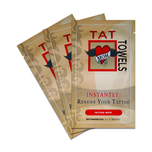 Tat Towels™ Moisturizing Tattoo Wipes: Individual Packs (12ct)