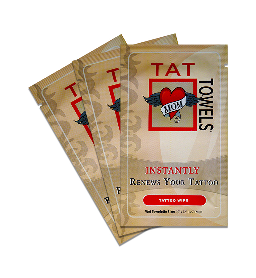 Tat Towels™ Moisturizing Tattoo Wipes: Individual Packs (24ct)