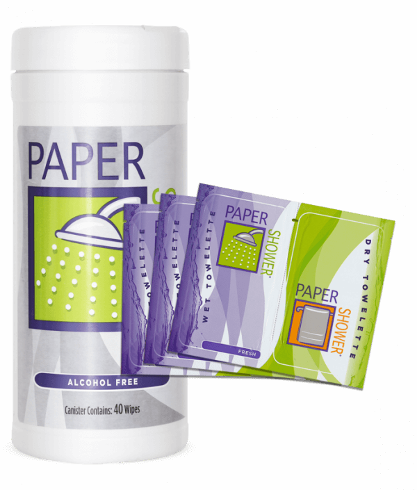 Paper Shower Alcohol Free Wipes